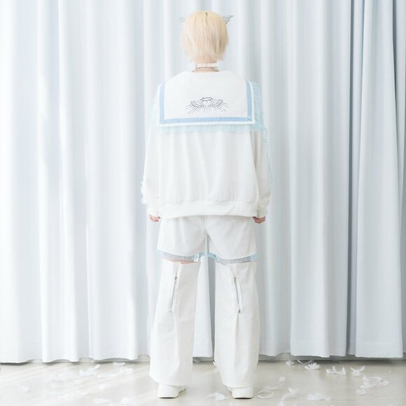 NEW ACDC RAG - Baby Punk Angel Punk Sailor Zip Up Jacket - Picture 9 of 9